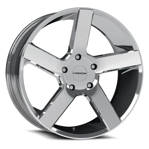 Vision Wheel Street Designs – 472 SWITCHBACK – Chrome – 20″x9″ 15mm – Summer Wheels – 472V2990C15